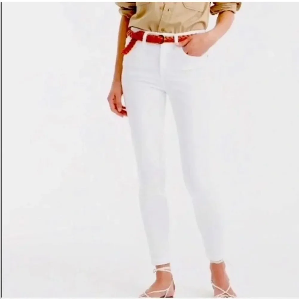 J. Crew Jeans Lookout High-rise Jeans in White Size 29.